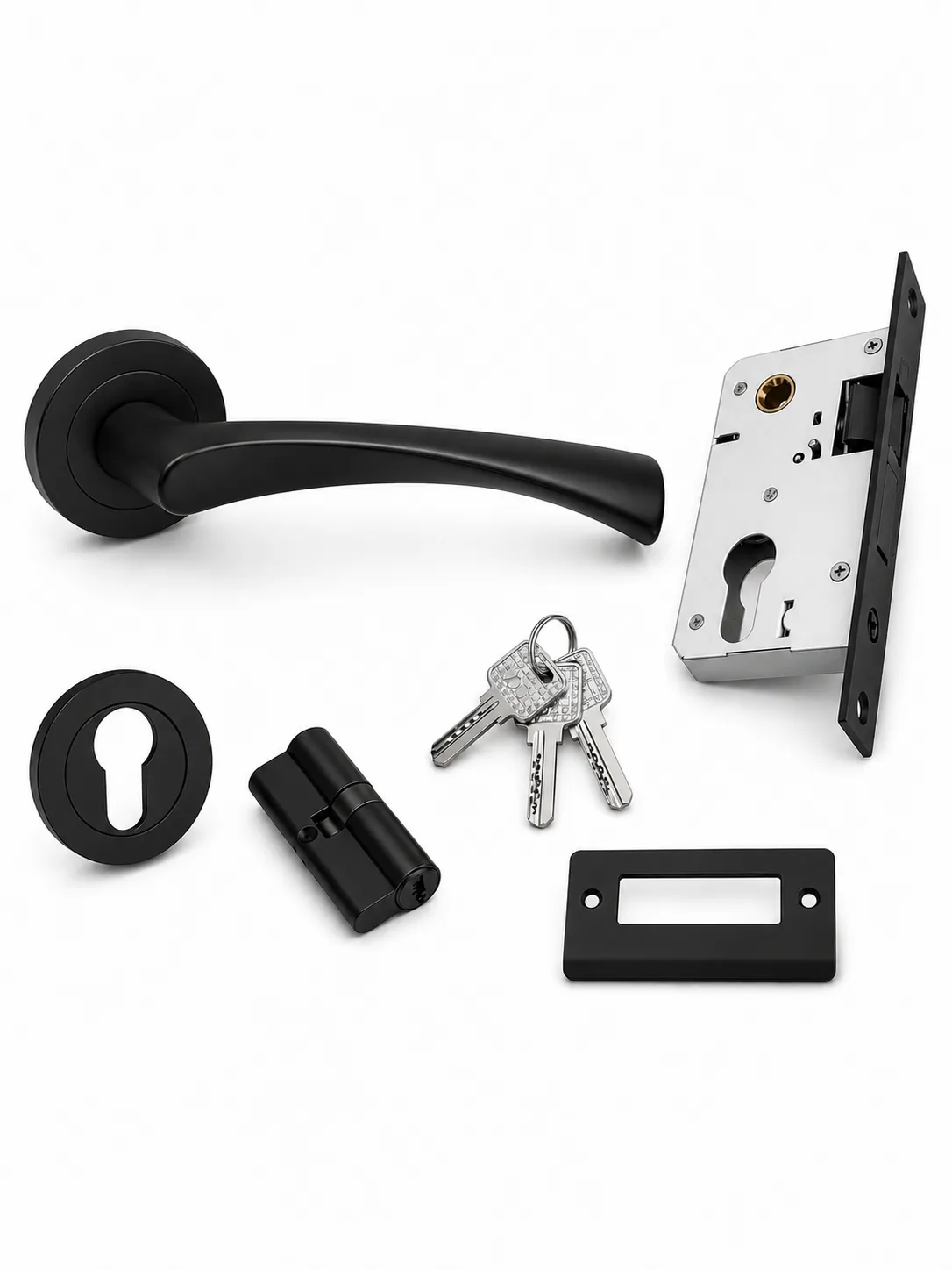 Комплект обков за серия Стандарт - черен